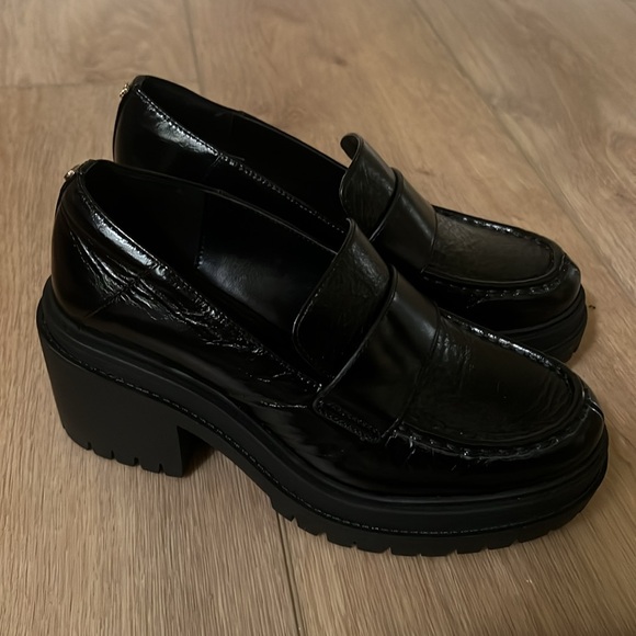 Michael Michael Kors Round Toe Block-Heel Loafers size 6.5M - Picture 14 of 17
